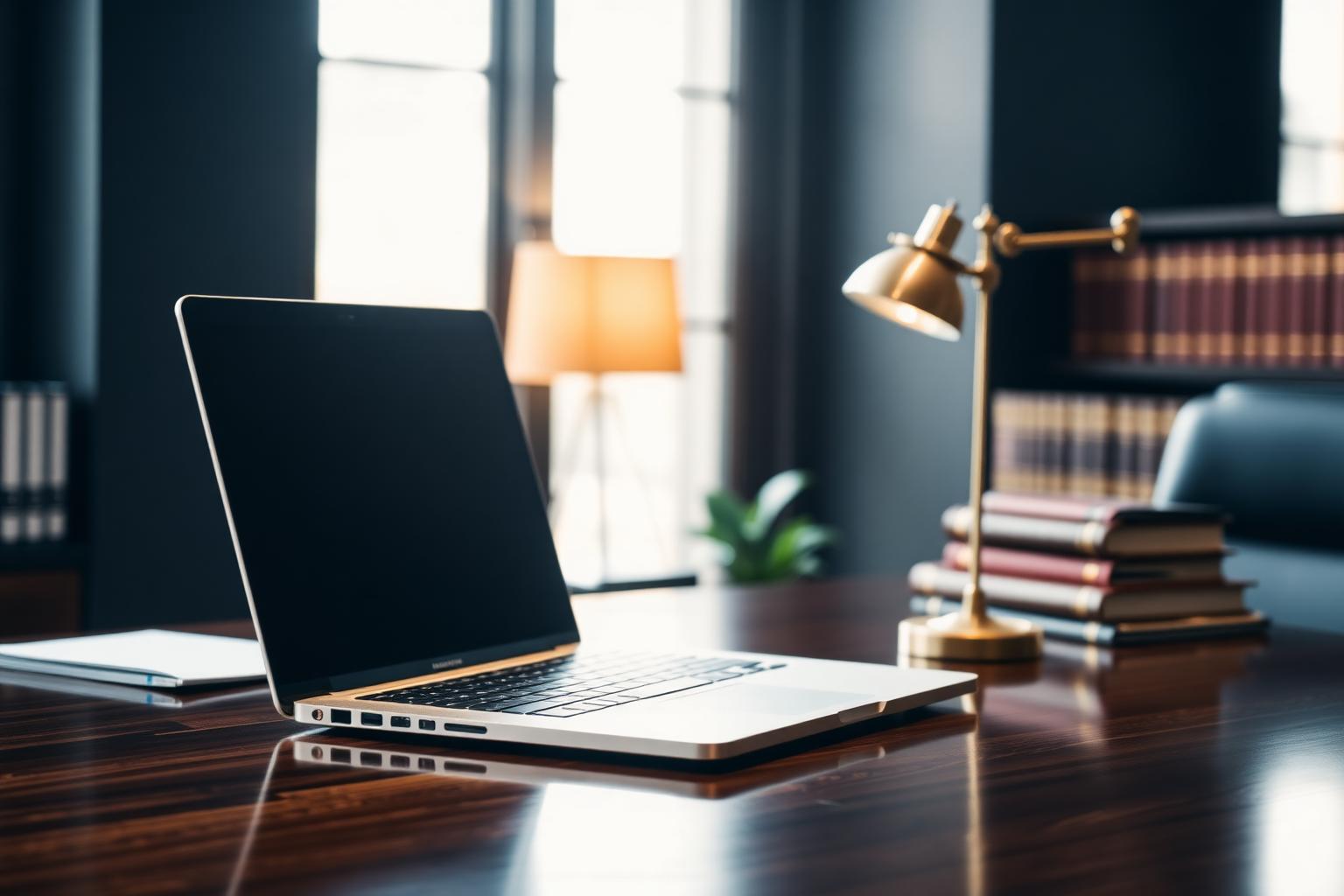 Calm professional services office workspace